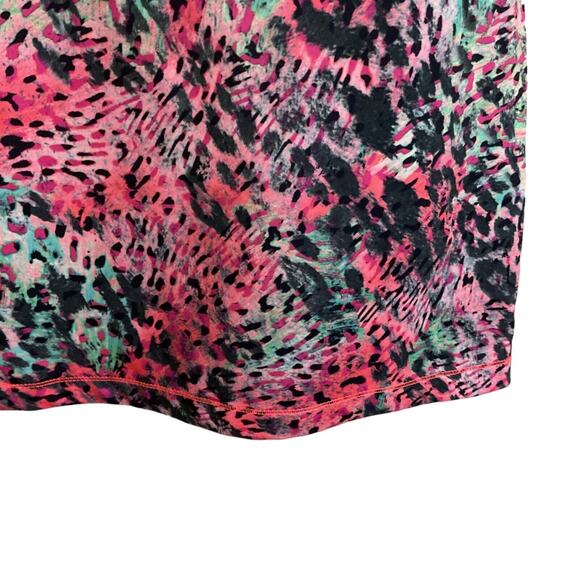 ADIDAS Youth Girls Tank Top Medium (10-12) Multicolored Animal Print Twist Back - Picture 8 of 11